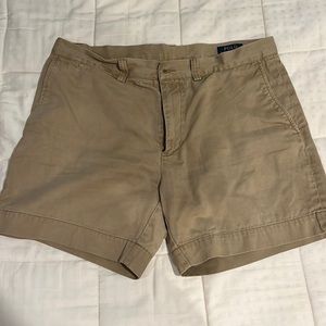 Khaki Classic Fit Polo Shorts 6’ inseam